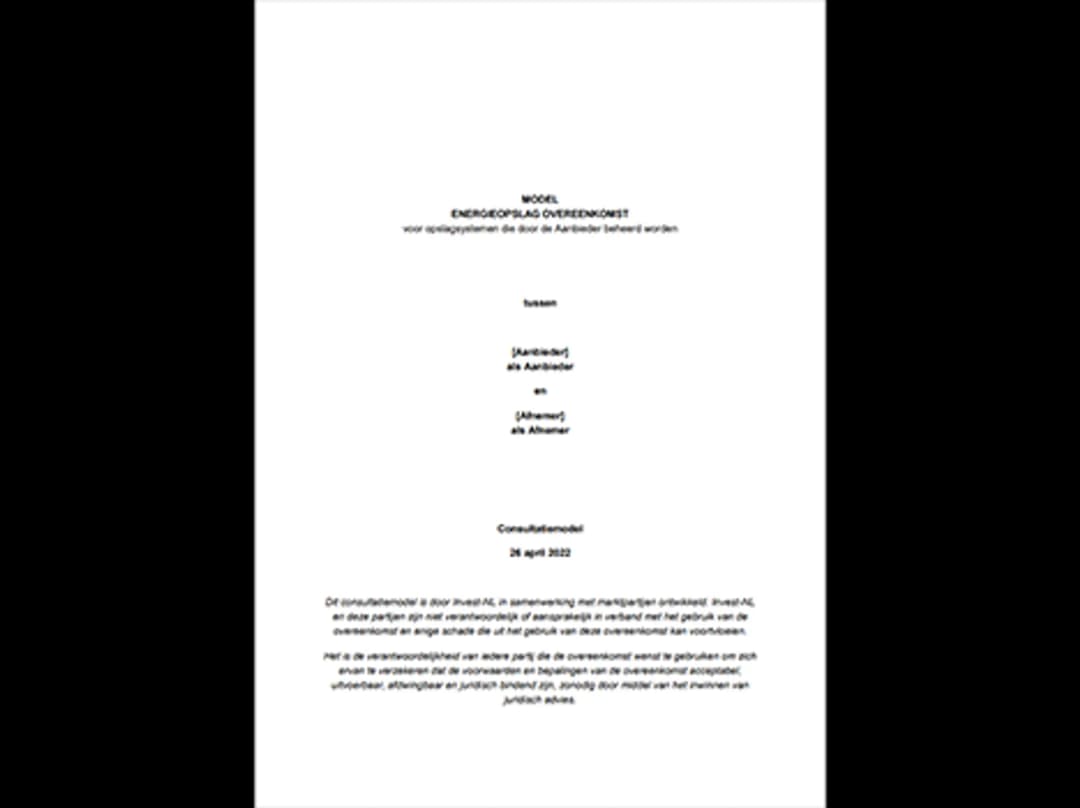 Energy Storage Agreement